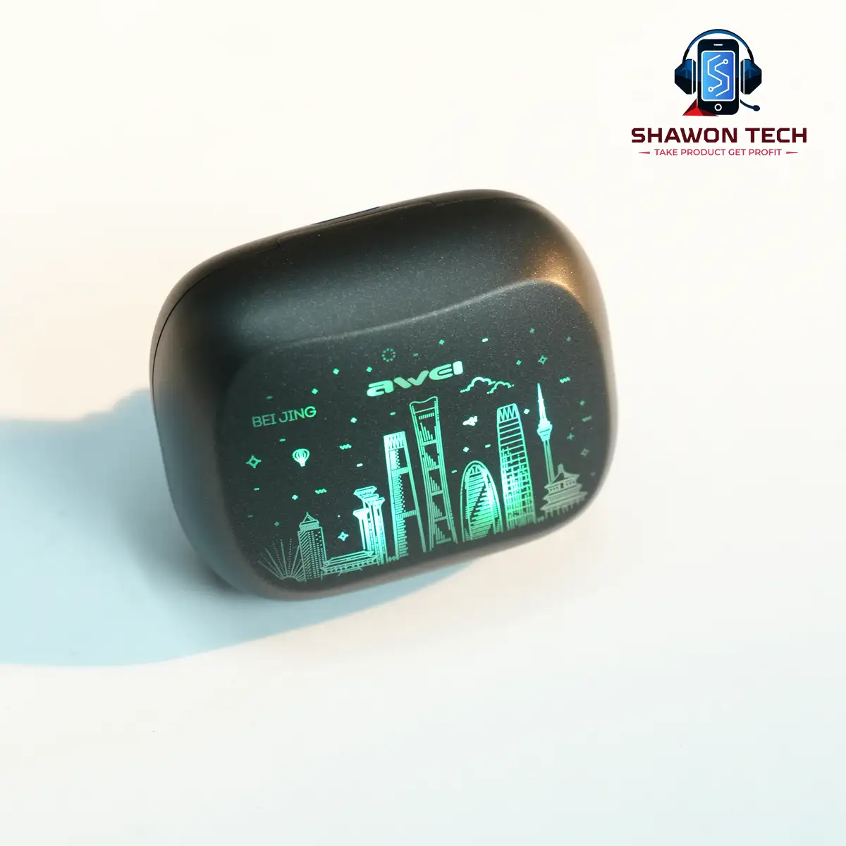 Awei T53 ANC Gaming TWS Earbuds – Bluetooth 6.0 with RGB Breathing Lights & Low Latency