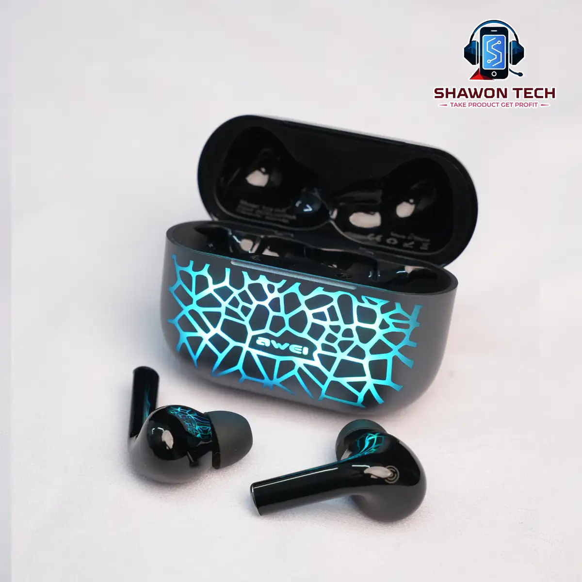 Awei T29 Pro TWS Gaming Earbuds – Bluetooth 5.4 with RGB Breathing Lights