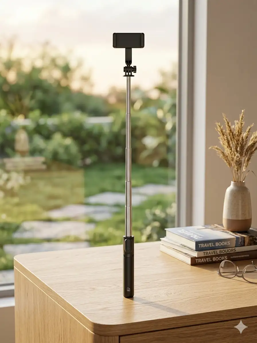 Q07 (100cm) Bluetooth Integrated Selfie Stick
