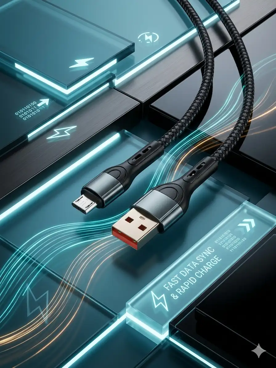 GEOO Plus 120W (Type-C and B) Charging Data Cable