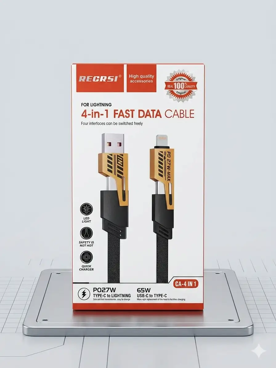 REGRSI 65W 4 in 1 fast Charging Data Cable