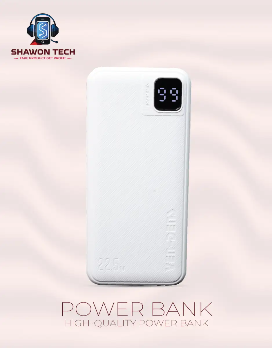 VEN-DENS VD-PB061 20000mAh 22.5W Power Bank with Built-in Cables