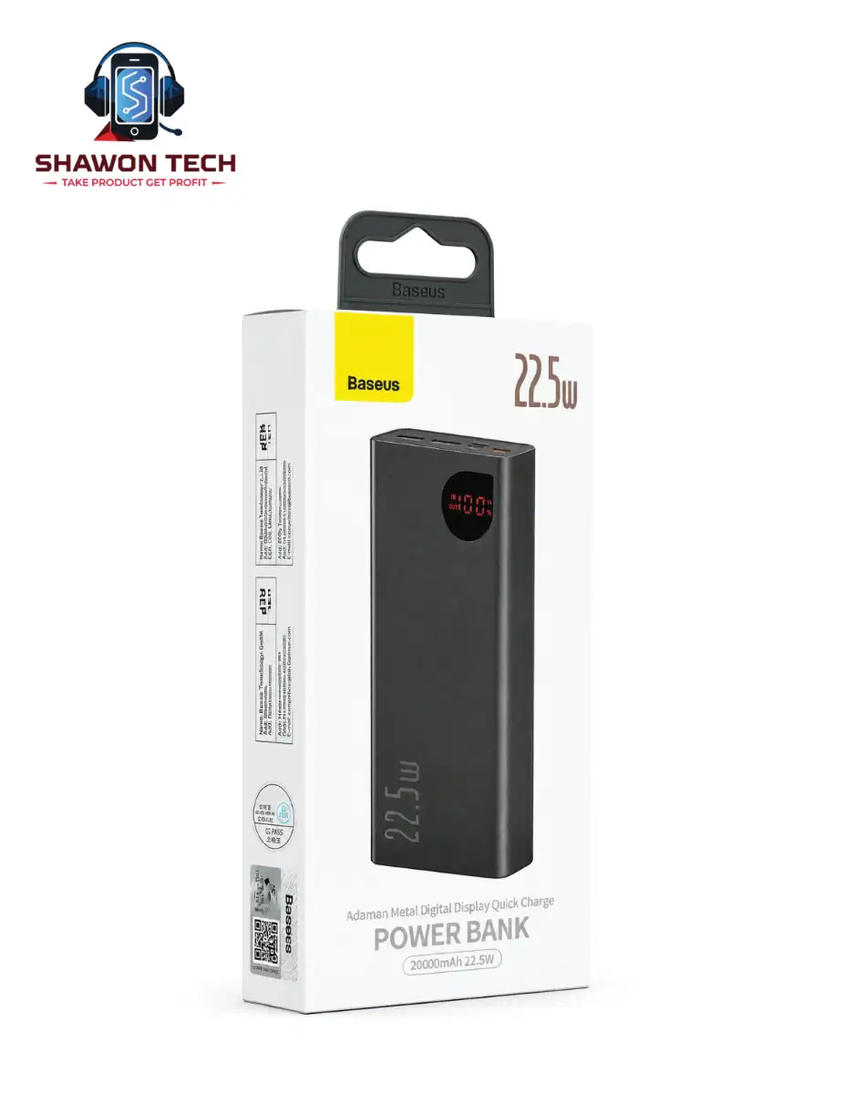 Baseus Adaman Metal Digital Display Quick Charge Power Bank 22.5W