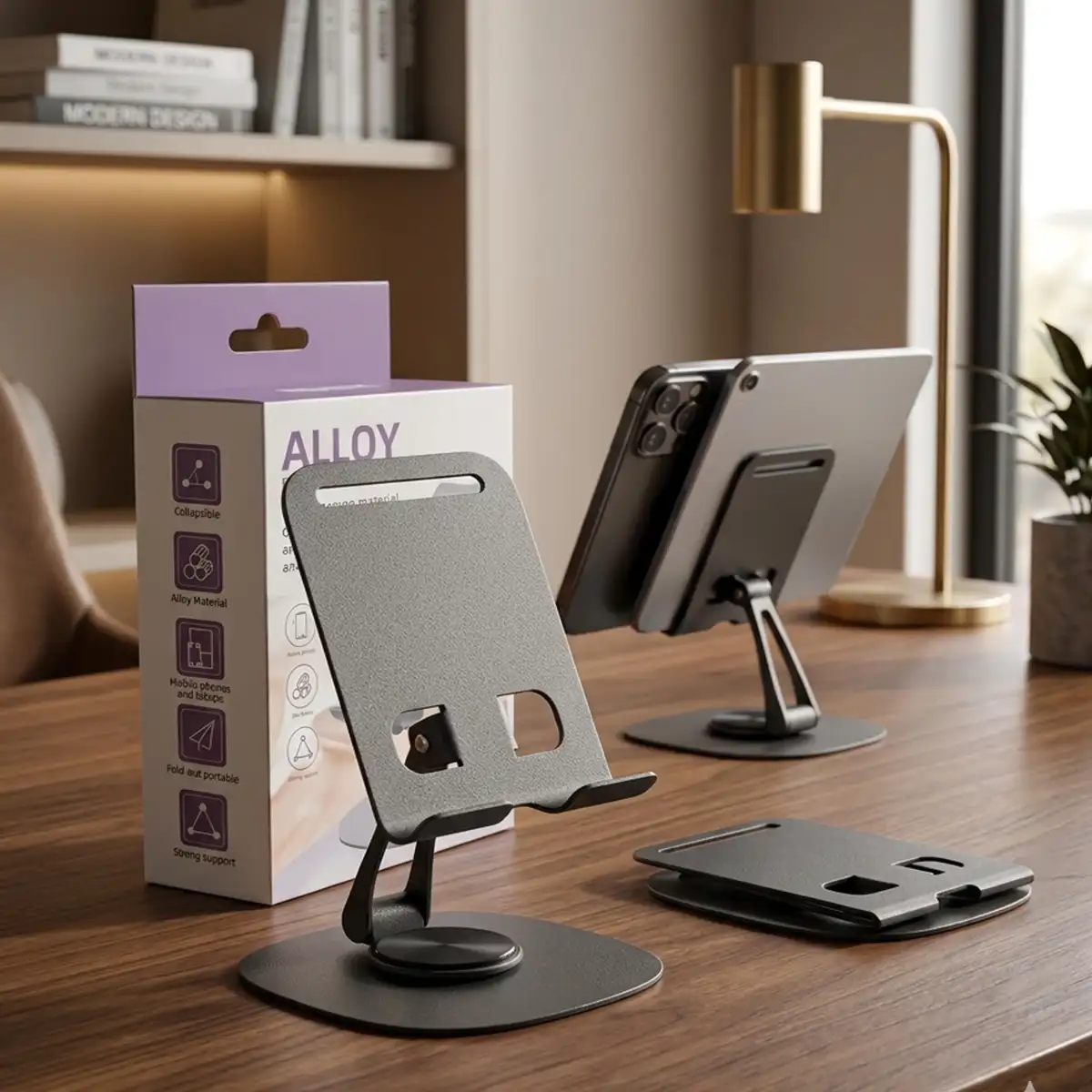 Alloy 360° Rotating Full Metal Phone Stand