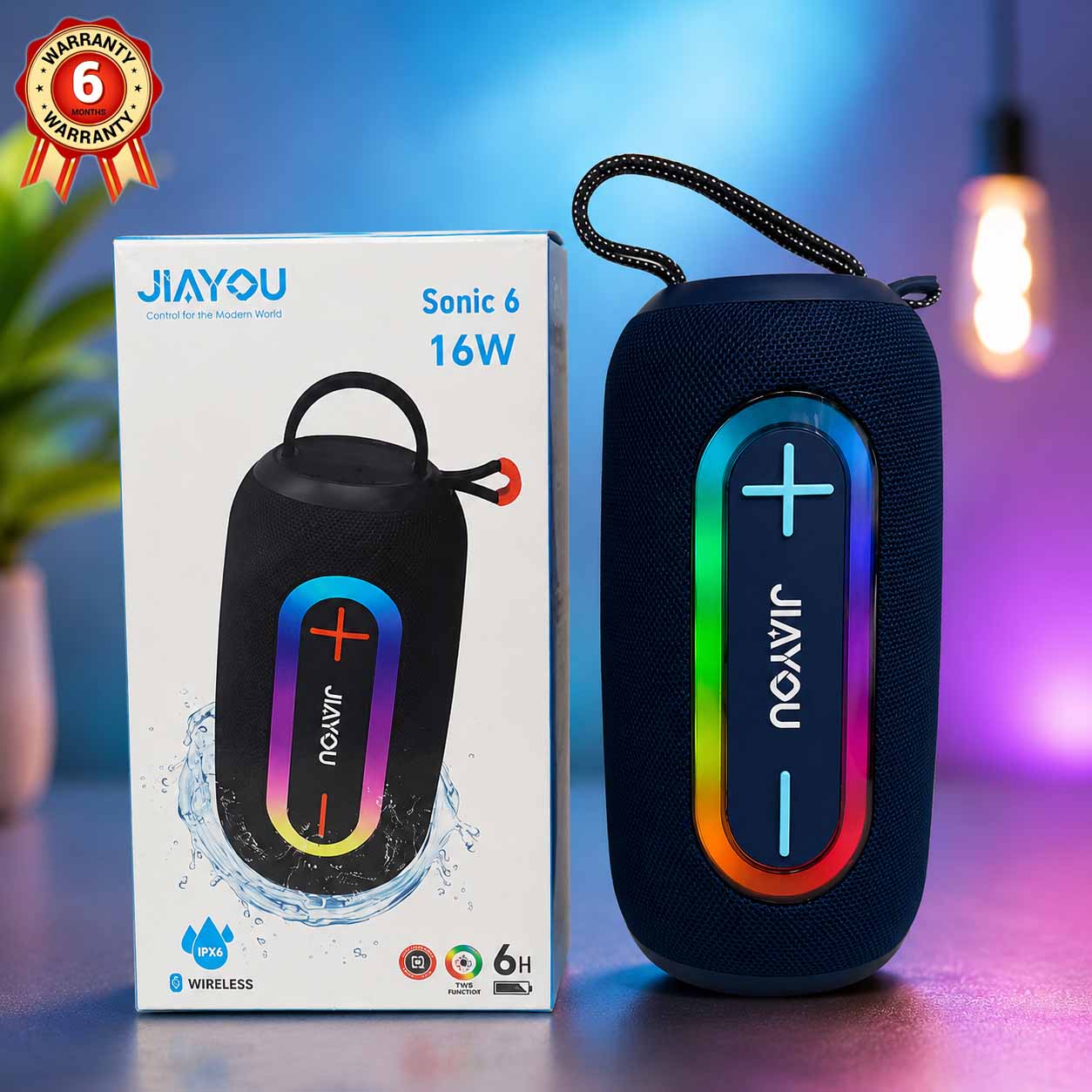 Jiayou Sonic 6 Portable Bluetooth Speaker