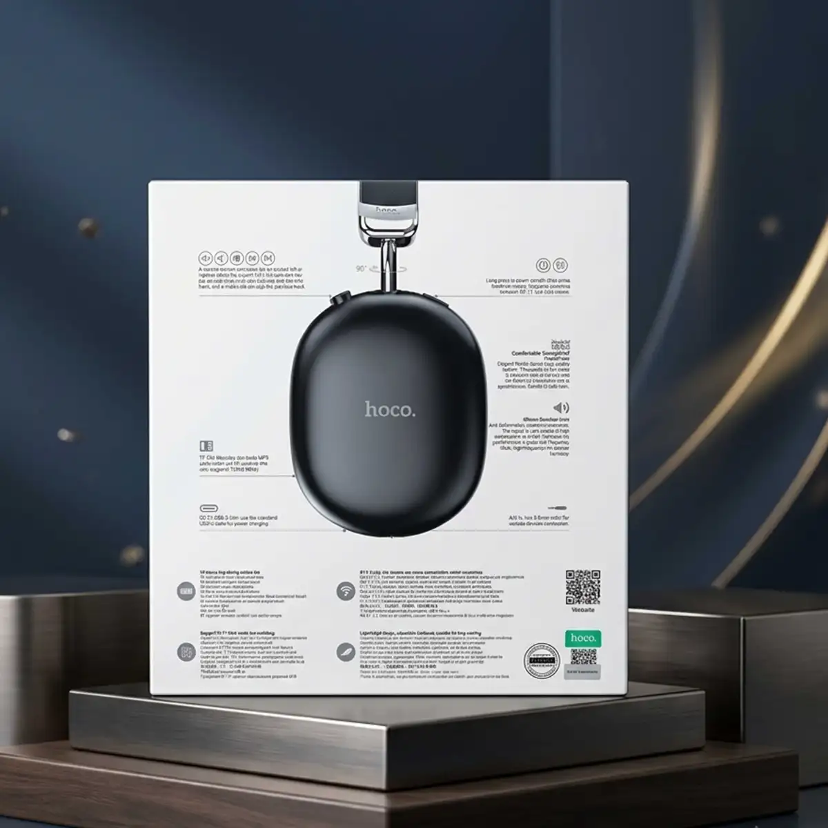 Hoco W35 Max Wireless Over-Ear Headphone with 90 Hours Playtime