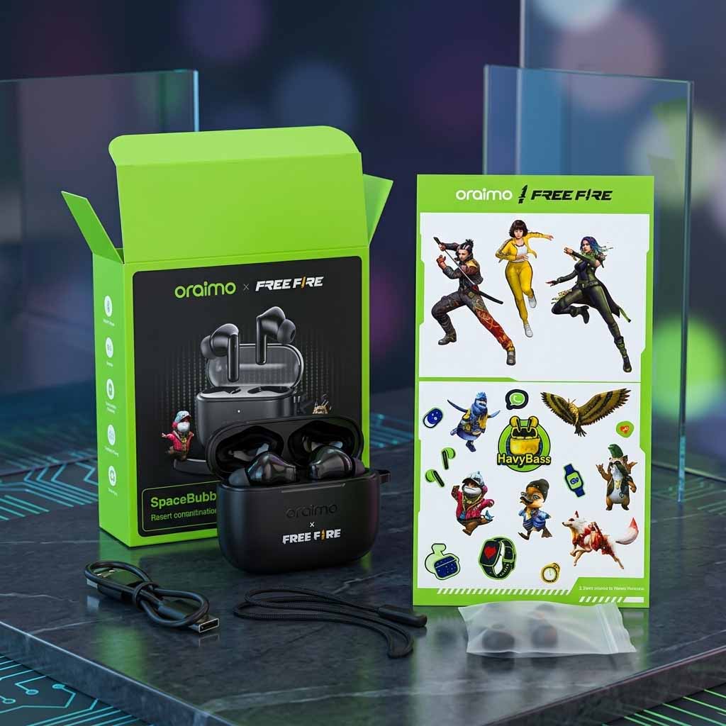 Oraimo × Free Fire SpaceBuds Air price (Low-Latency Game Mode)