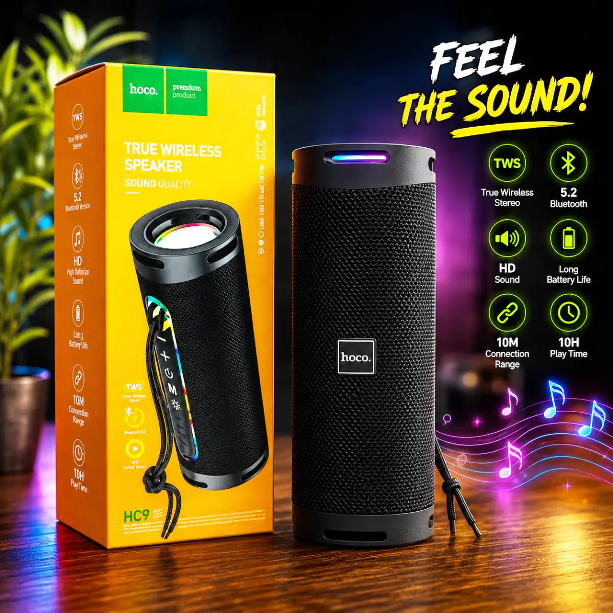 Hoco HC9 Wireless Bluetooth Speaker