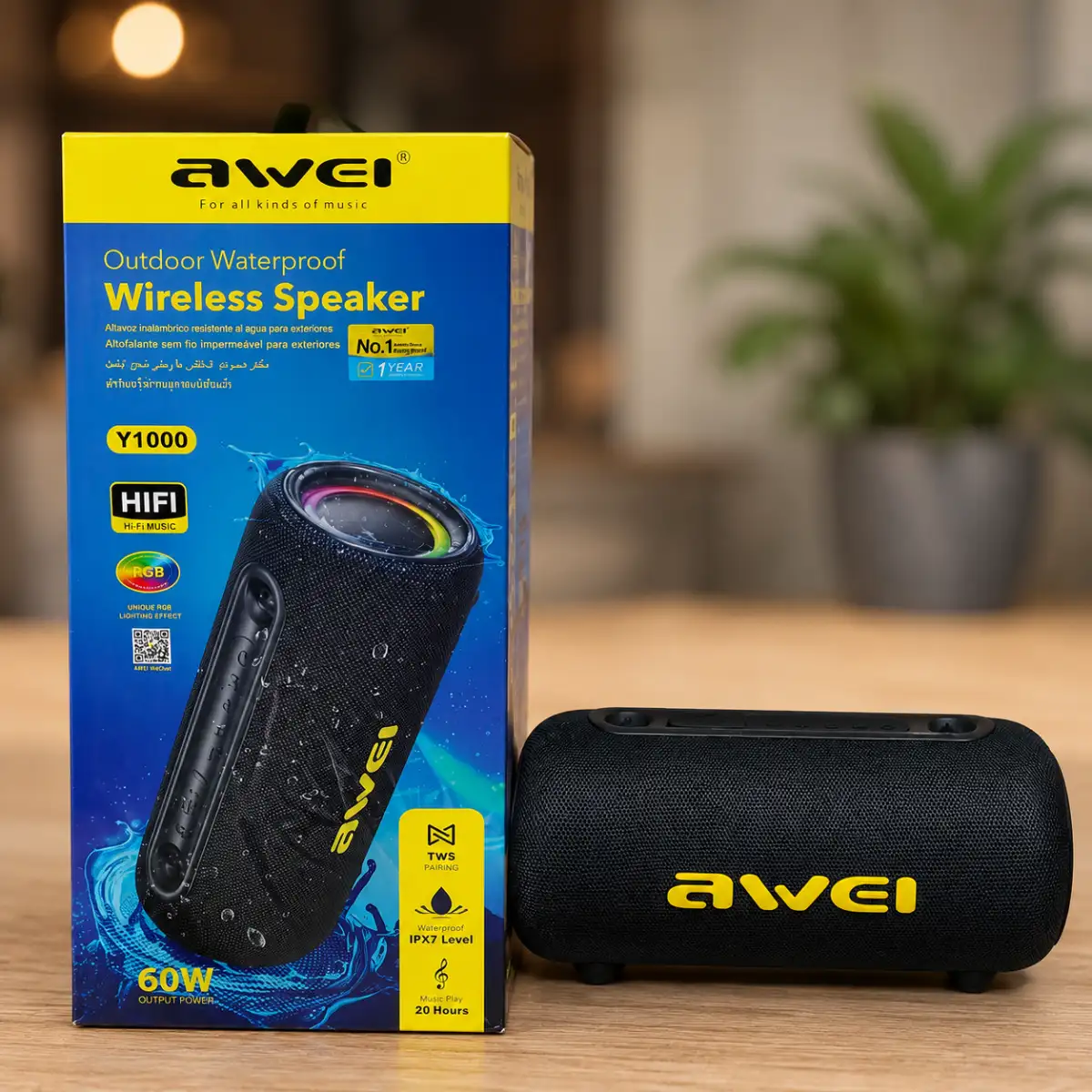 Awei Y1000 Waterproof Portable Bluetooth Speaker