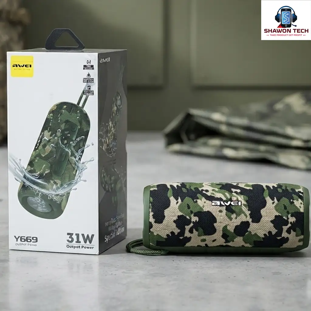 AWEI Y669 Waterproof Portable Bluetooth Speaker - 31W
