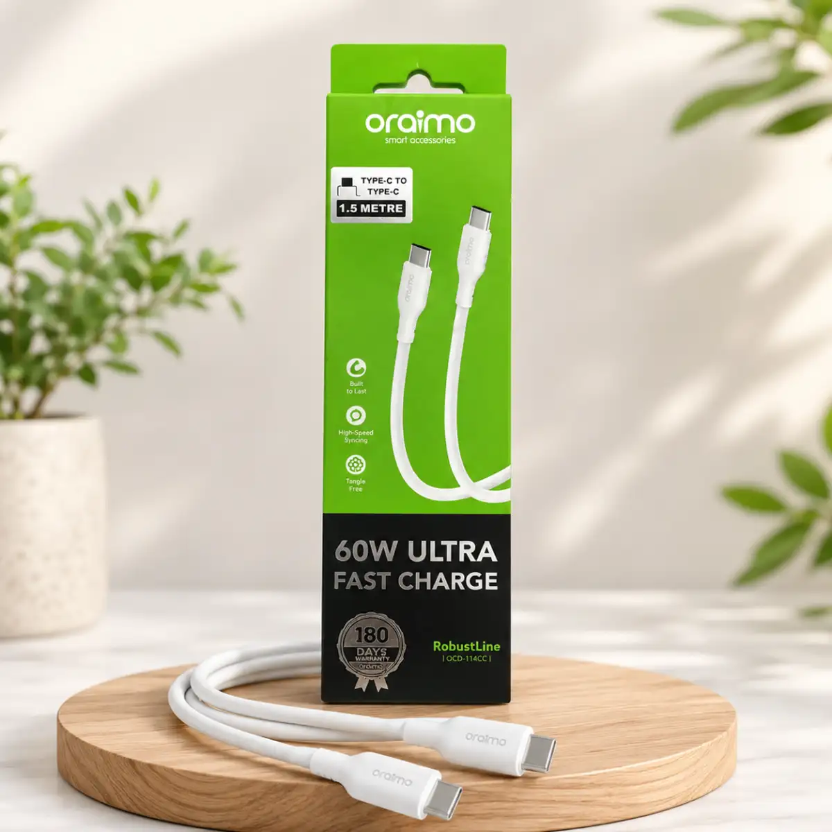 Oraimo RobustLine 60W Type-C to Type-C Cable
