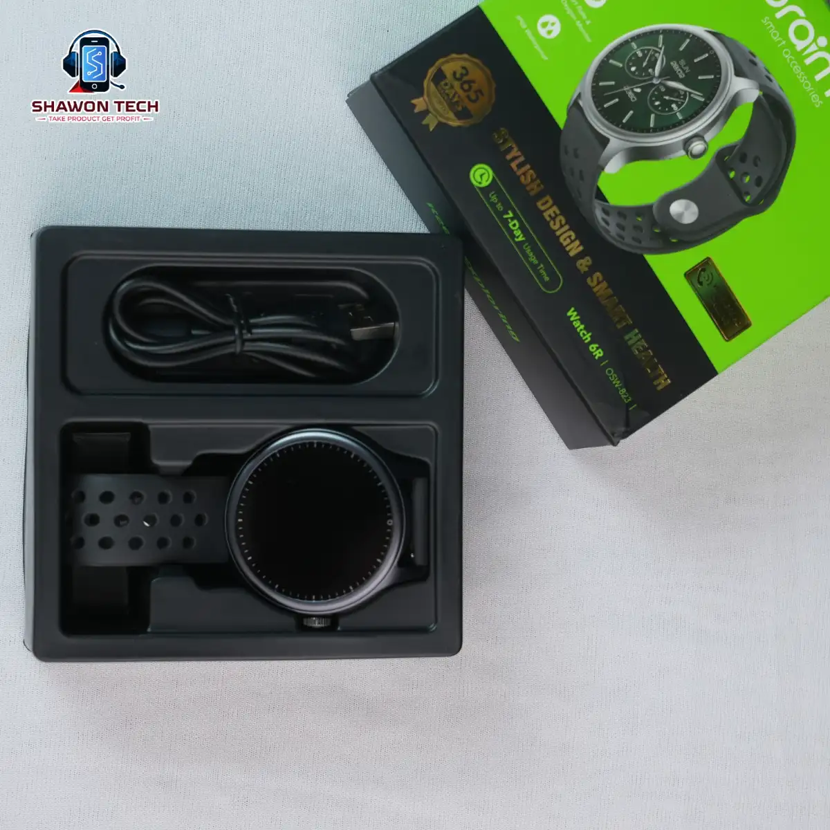 Oraimo Watch 6R OSW-823 Round Calling Smartwatch - Anti-Scratch Glass
