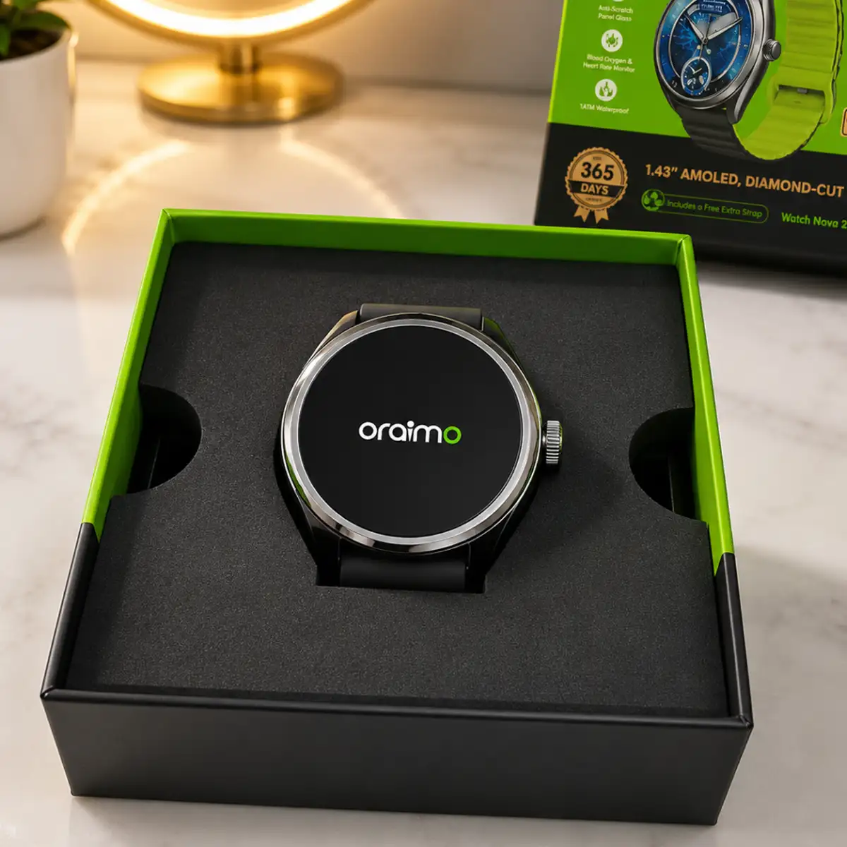 Oraimo Watch Nova 2R 1.43" AMOLED 35-Day Standby Smart Watch