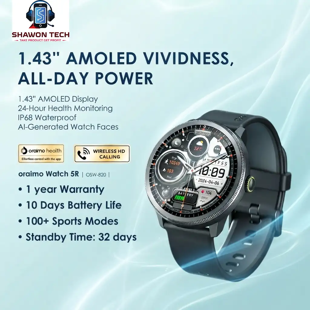 Oraimo Watch 5R oraimo Watch 5R AMOLED Smart Watch
