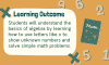 Students will understand the basics of algebra by learning how to use letters like x to show unknown numbers and solve simple math problems.