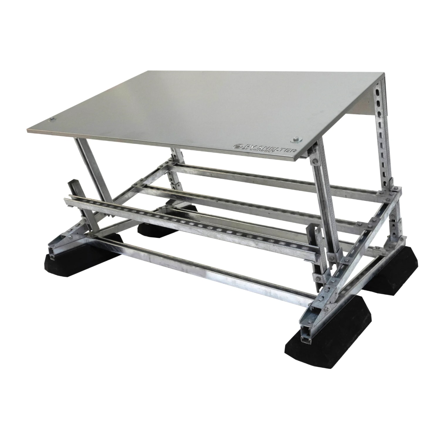 Inverterstativ skråvendt 130cm flatpakket