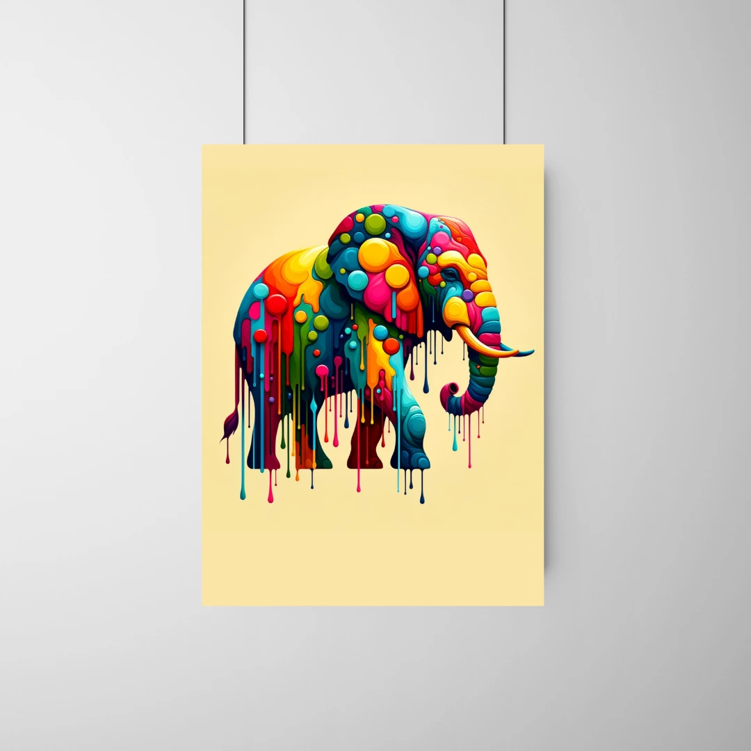 Multi-coloured Elephant