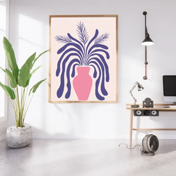 purple plant poster