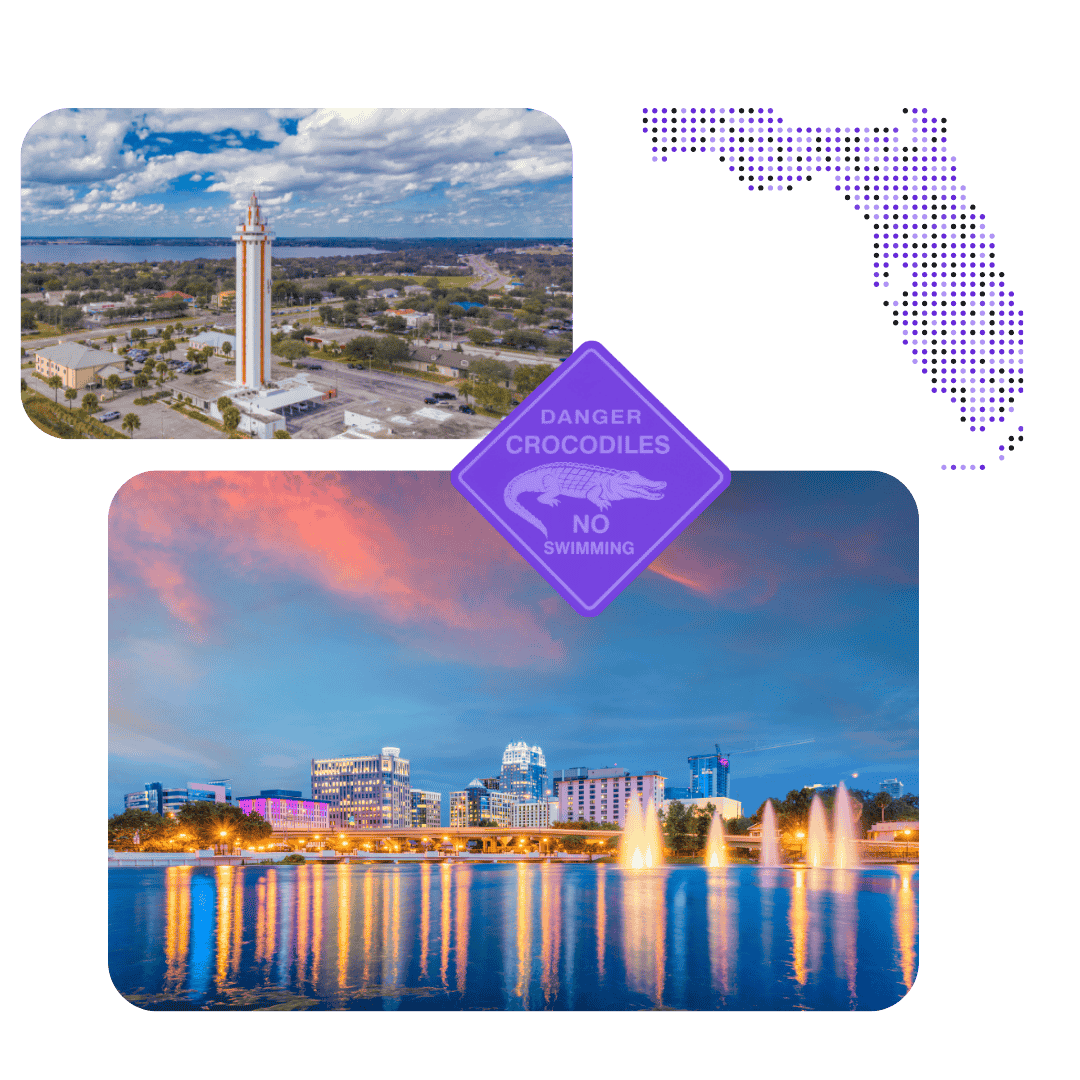 Clermont Citrus Tower Aerial View