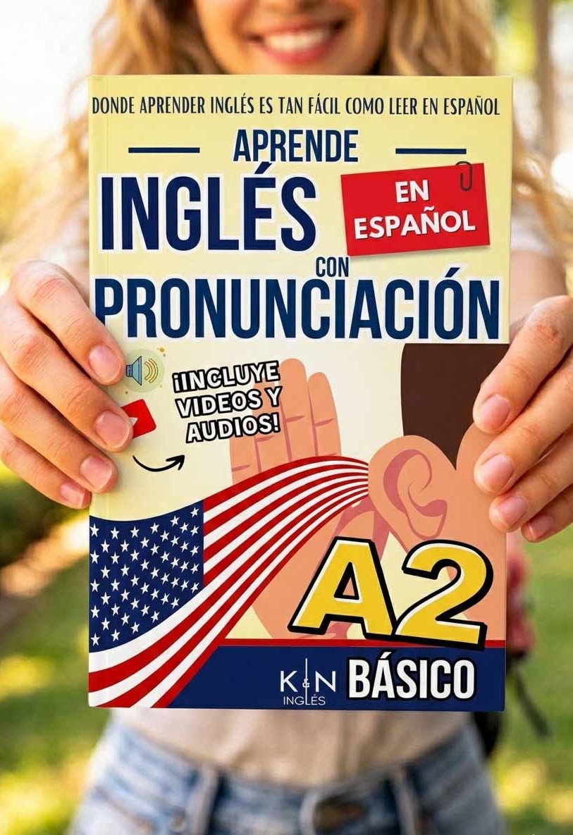 Portada del libro: Básico Nivel A2 - Aprende Inglés con Pronunciación | KNInglés