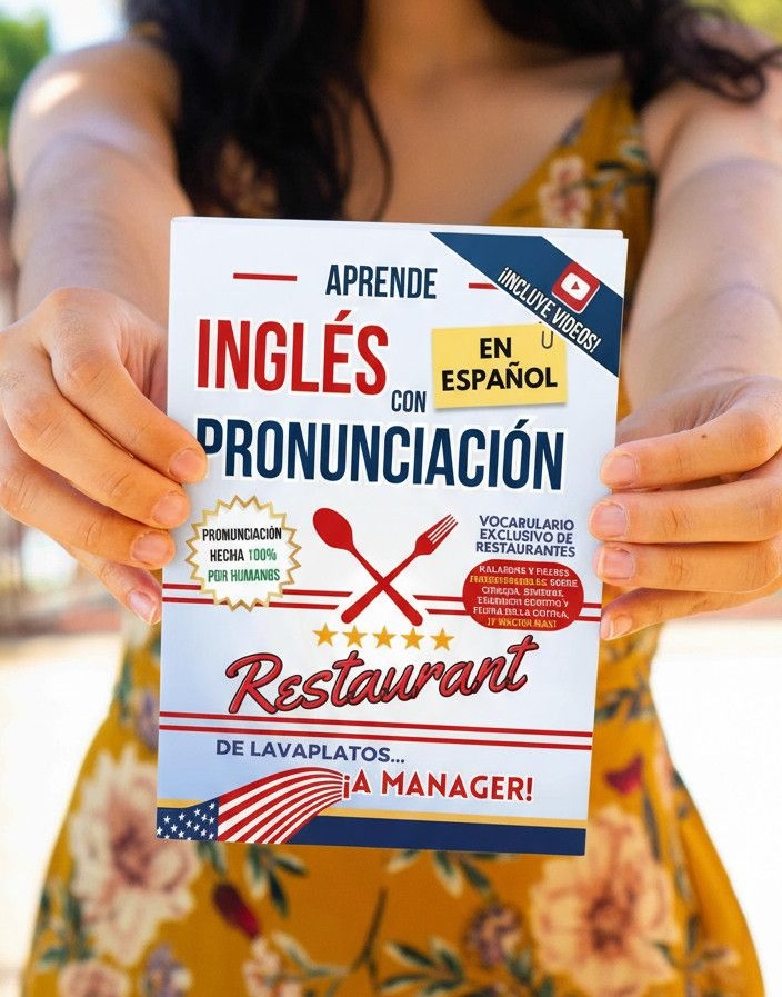 Portada del libro: Vocabulario de Restaurante y Cocina - Aprende Inglés con Pronunciación | KNInglés