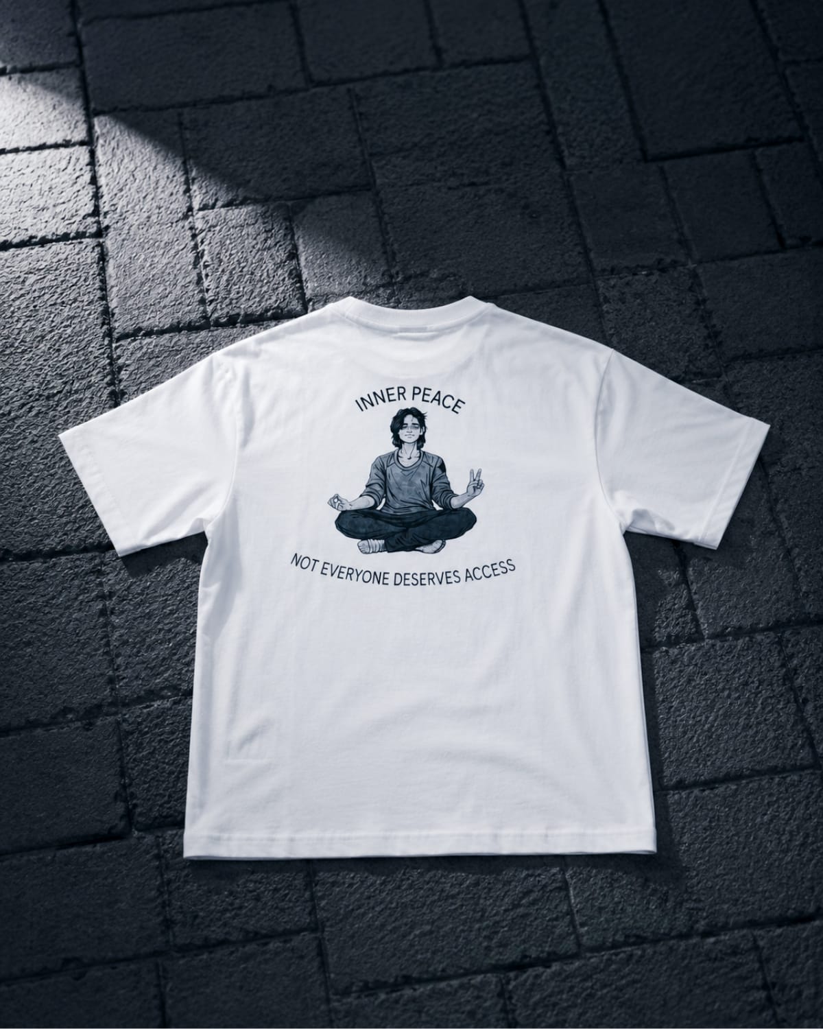 Inner Peace Drop Shoulder Tee - Image 7