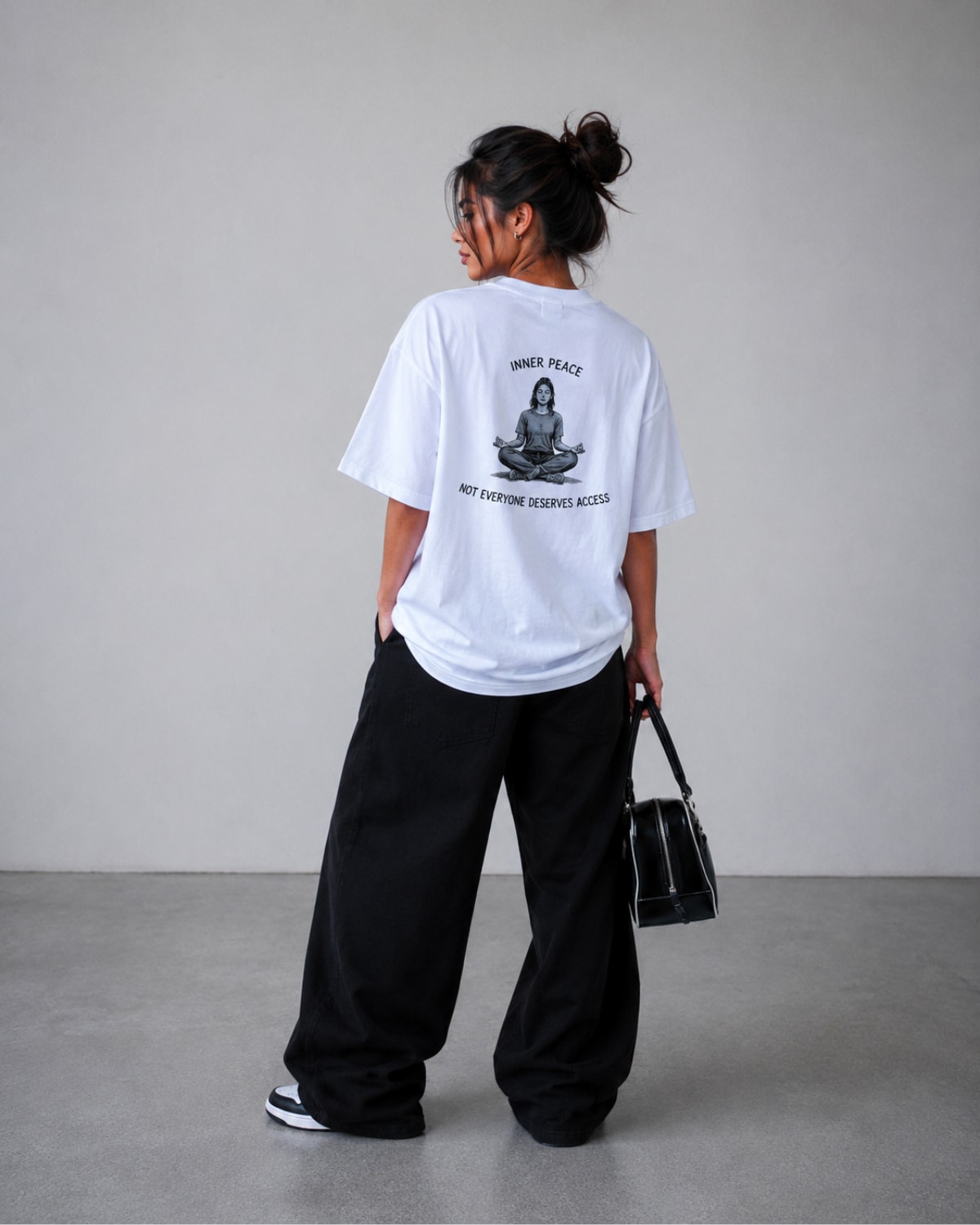 Inner Peace Drop Shoulder Tee - Image 5