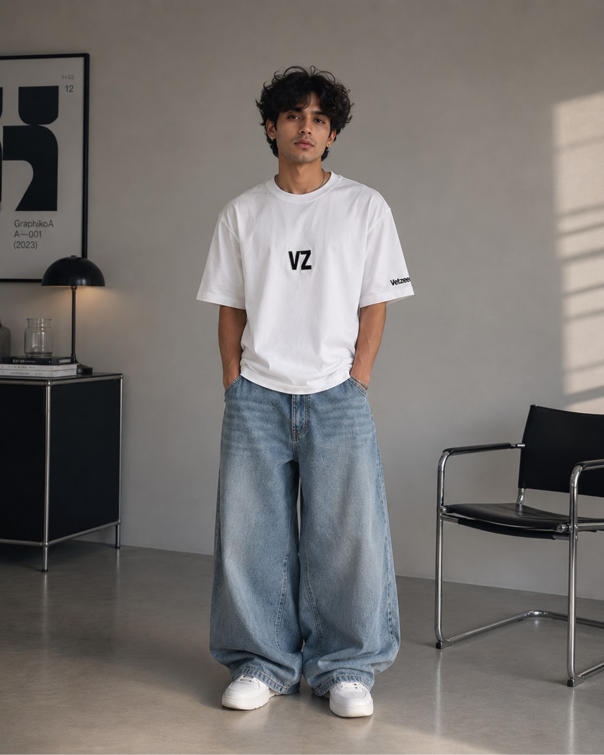 Velzeen Drop Shoulder Tee - Image 2