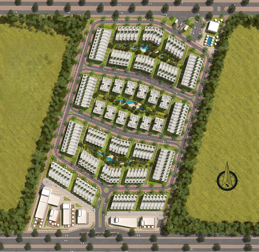 كمبوند ميدتاون زايد الجديدة master plan