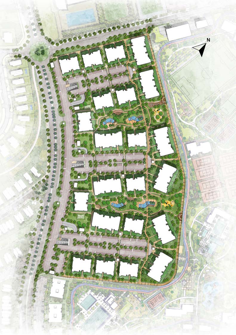 مجمع هوم ريزيدنس السكني - القاهرة الجديدة master plan
