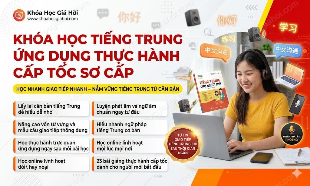 Khóa Học Tiếng Trung Ứng Dụng Thực Hành Cấp Tốc (sơ Cấp)