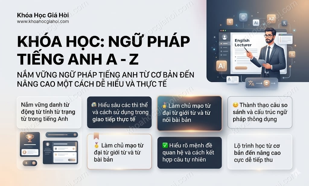 Khóa Học: Ngữ Pháp Tiếng Anh A - Z