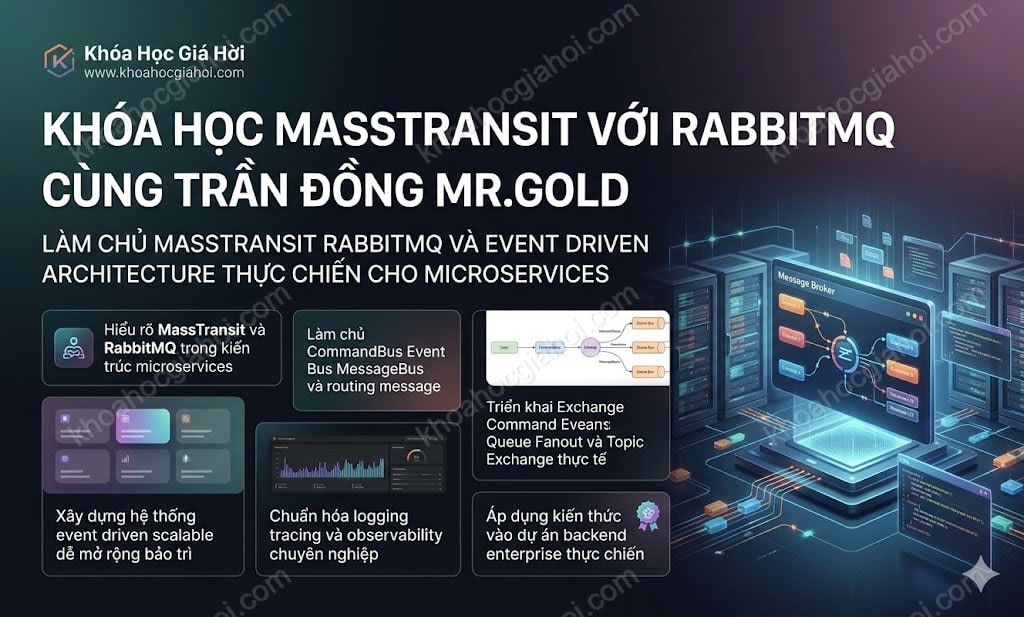 Khóa Học Masstransit Với Rabbitmq Cùng Trần Đồng Mr.Gold