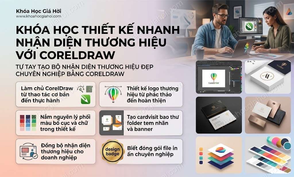 Khóa Học Thiết Kế Nhanh Nhận Diện Thương Hiệu Với Coreldraw