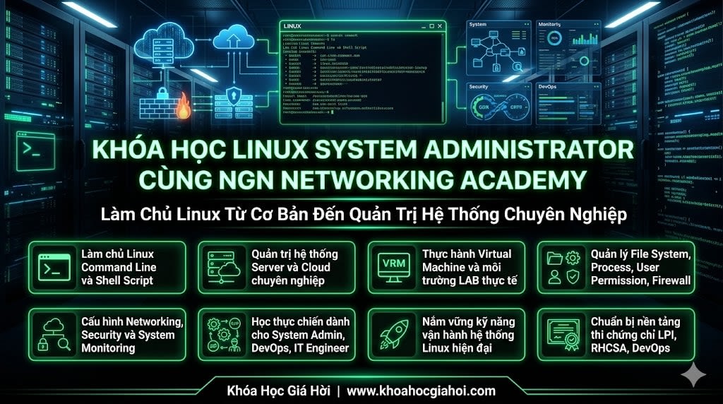 Khóa Học Linux System Administrator Cùng Ngn Networking Academy
