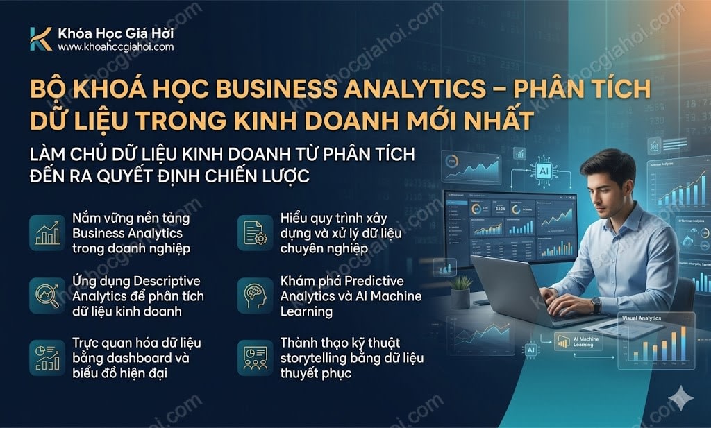 Bộ Khoá Học Business Analytics – Phân Tích Dữ Liệu Trong Kinh Doanh Mới Nhất