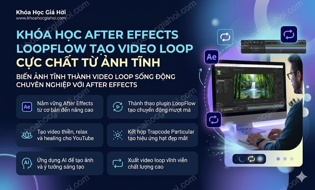 Khóa Học After Effects Loopflow Tạo Video Loop Cực Chất Từ Ảnh Tĩnh