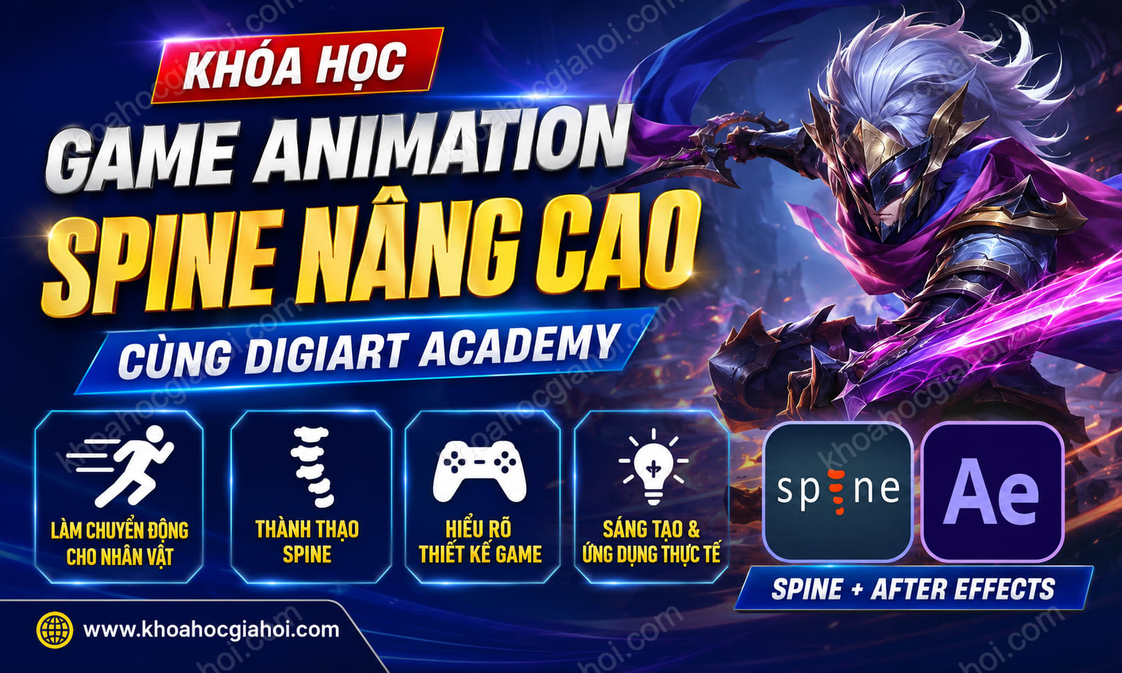 Khóa Học Game Animation Spine Nâng Cao Cùng Digiart Academy