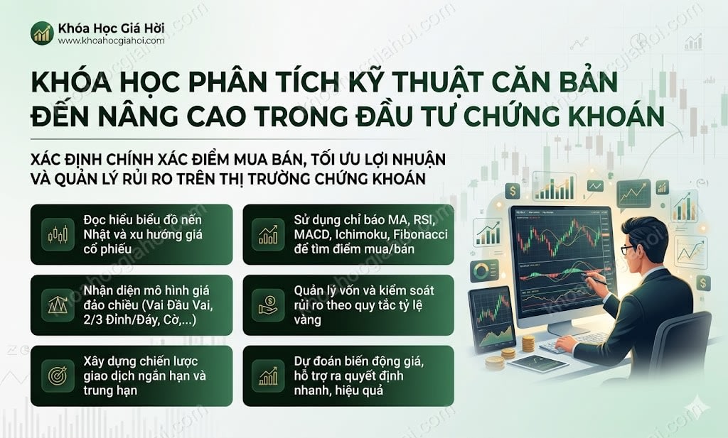 Khóa Học Phân Tích Kỹ Thuật Căn Bản Đến Nâng Cao Trong Đầu Tư Chứng Khoán
