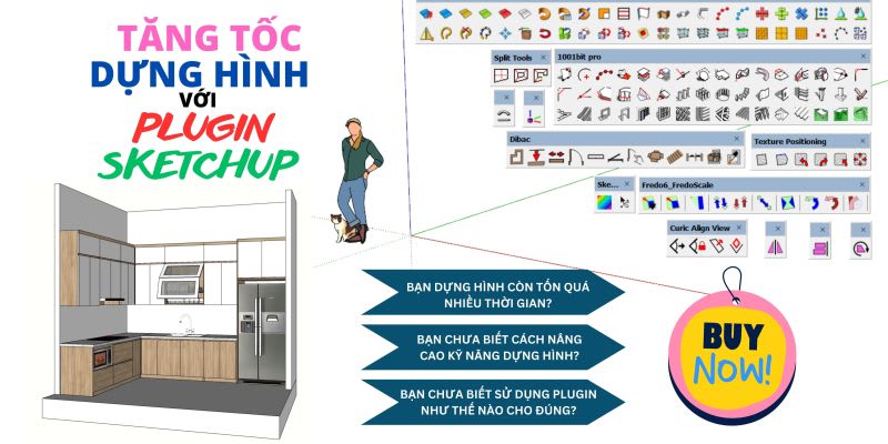 Khóa Học Tăng Tốc Dựng Hình Với Plugin Sketchup