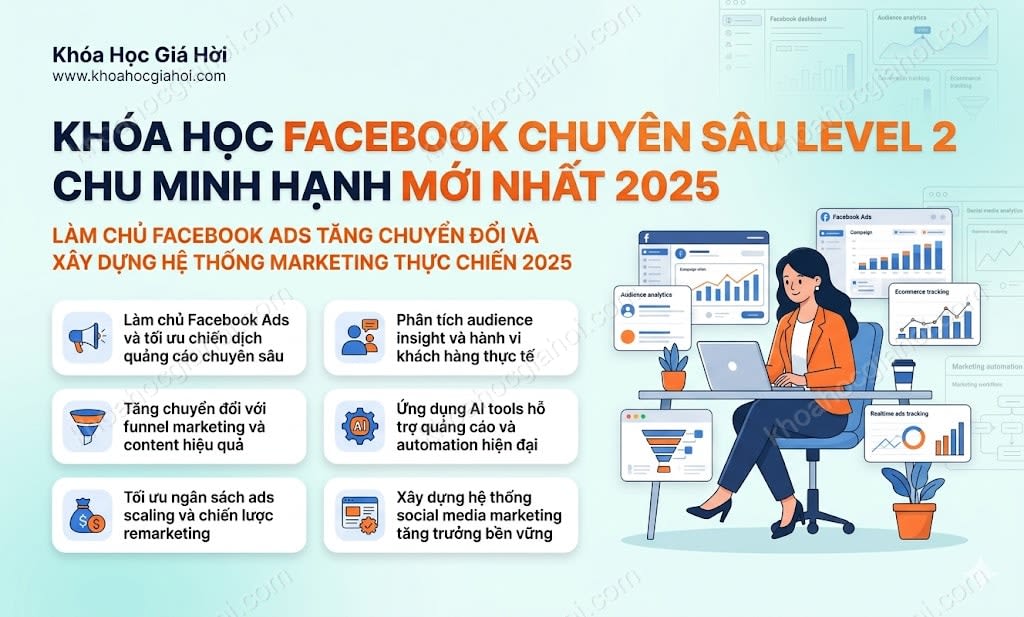 Khóa Học Facebook Chuyên Sâu Level 2 – Chu Minh Hạnh (Mới Nhất 2025)