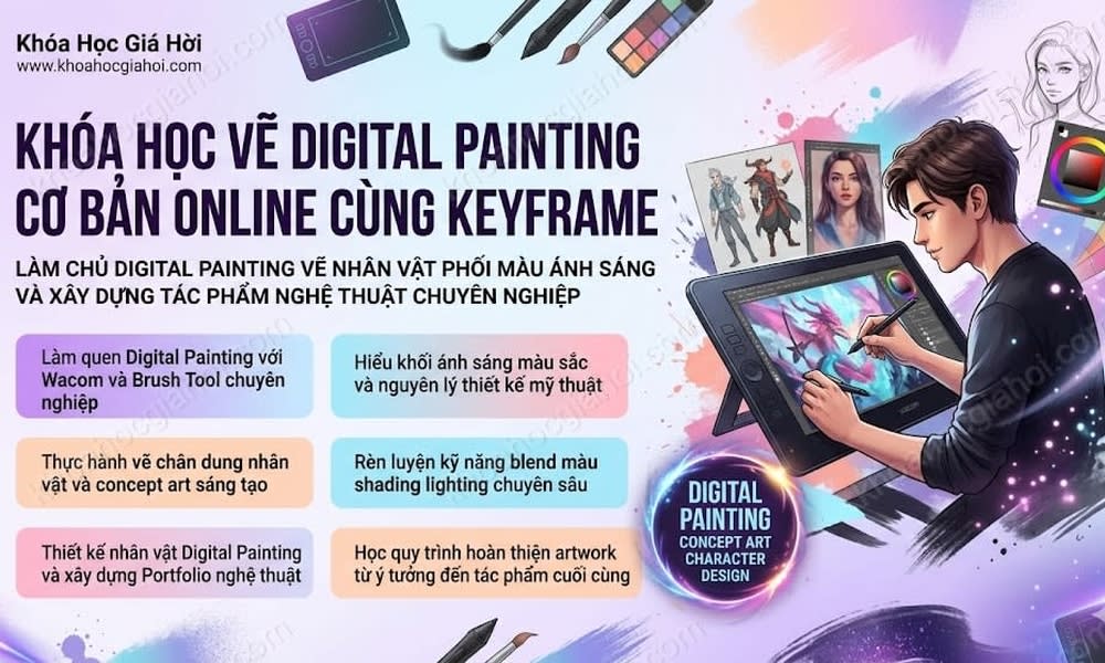 Khóa Học Vẽ Digital Painting Cơ Bản Online Cùng Keyframe