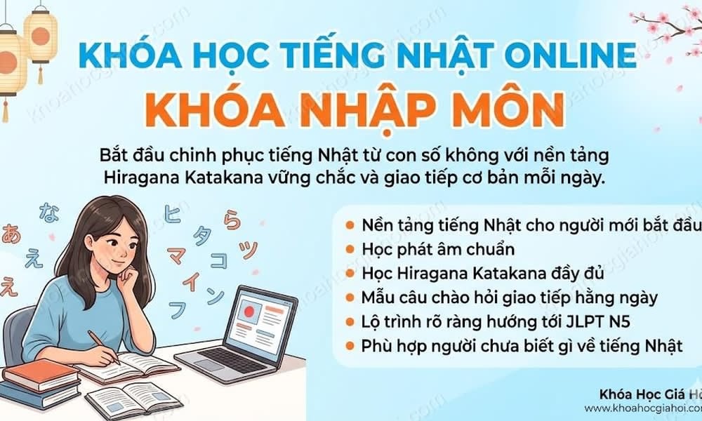 Khóa Học Tiếng Nhật Online - Khóa Nhập Môn