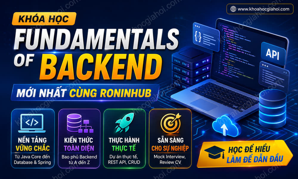 Khóa Học Fundamentals Of Backend Mới Nhất Cùng Roninhub