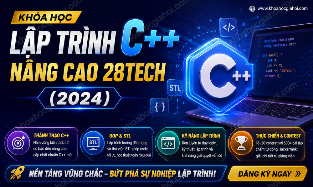 Lập Trình C++ Nâng Cao 28Tech (2024)