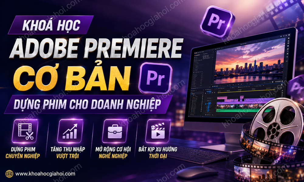 Khoá Học Adobe Premiere Cơ Bản – Dựng Phim Cho Doanh Nghiệp