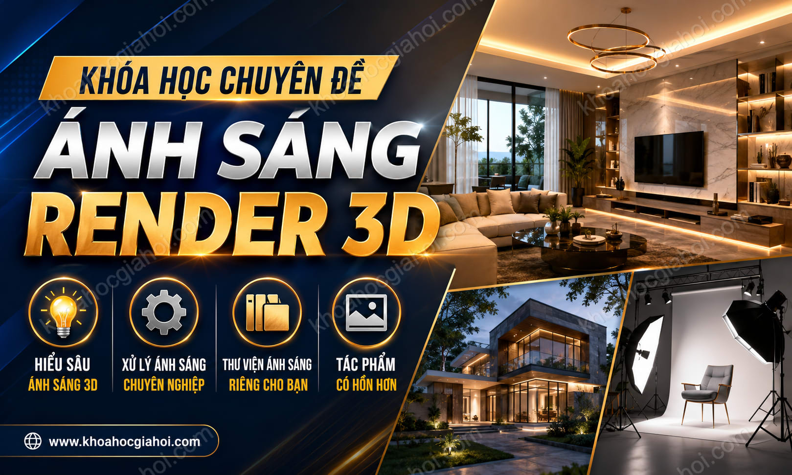 Khóa Học Chuyên Đề Ánh Sáng Render 3d