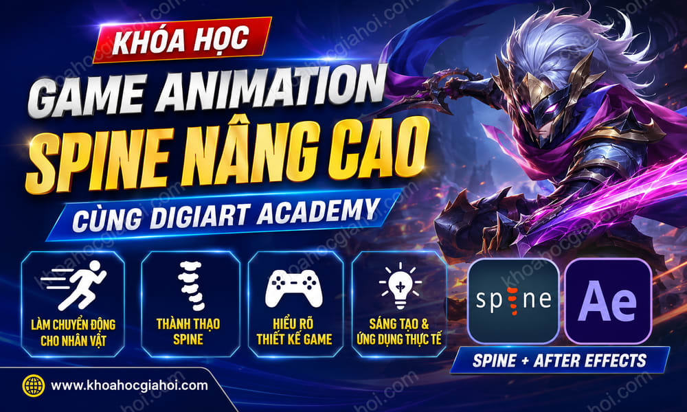 Khóa Học Game Animation Spine Nâng Cao Cùng Digiart Academy
