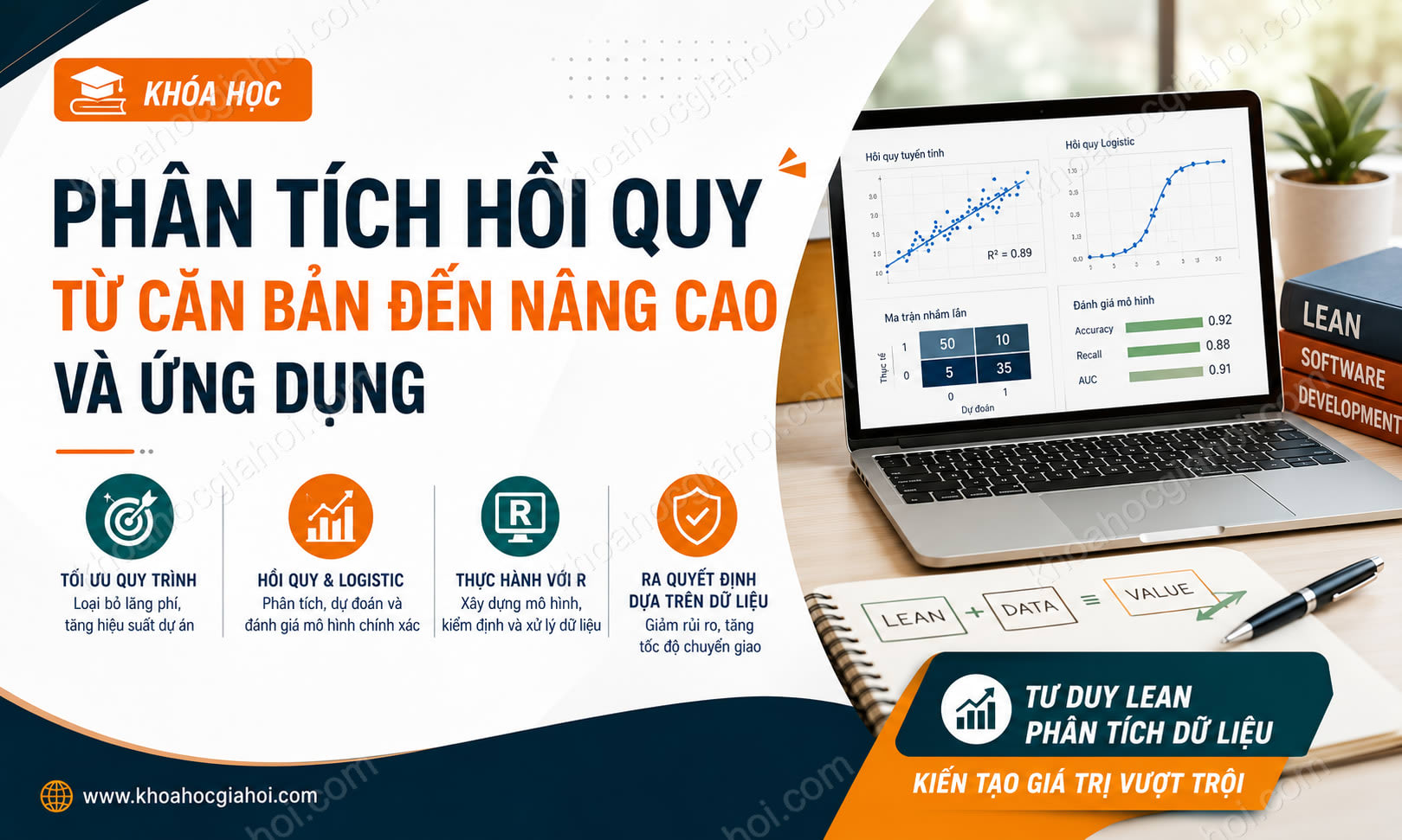Khóa Học Phân Tích Hồi Quy: Từ Căn Bản Đến Nâng Cao Và Ứng Dụng