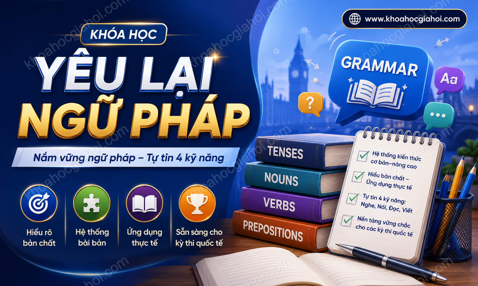 Khóa Học Yêu Lại Ngữ Pháp